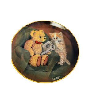 The Franklin Mint Heirloom Recommendation Plate "Something E Something R" By Sue